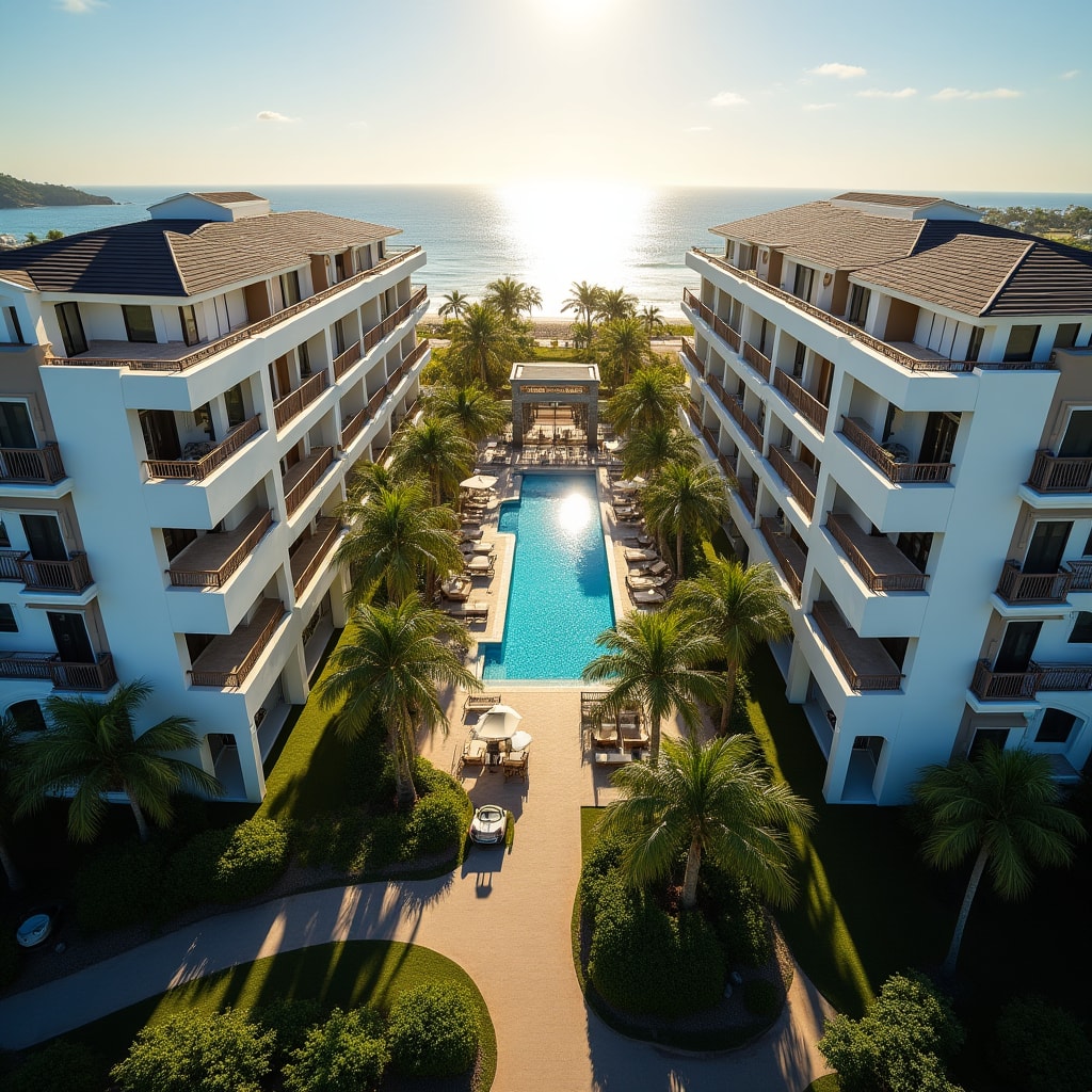 Coastal resort-style condominium property